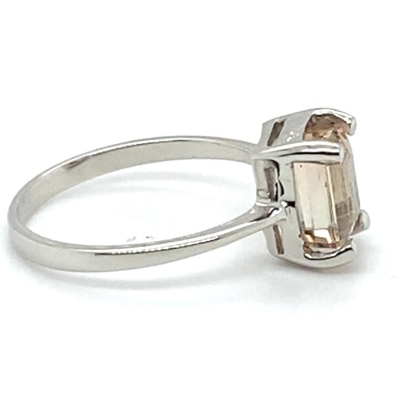 BiColor Tourmaline 2.05ct Solid 14K White Gold Ring - Picture 3 of 6